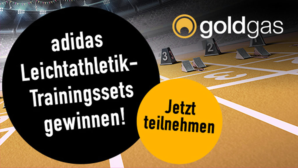 goldgas Ausrüstungsaktion Leichtathletik: adidas-Trainingsausstattung für Vereine und Trainingsgruppen