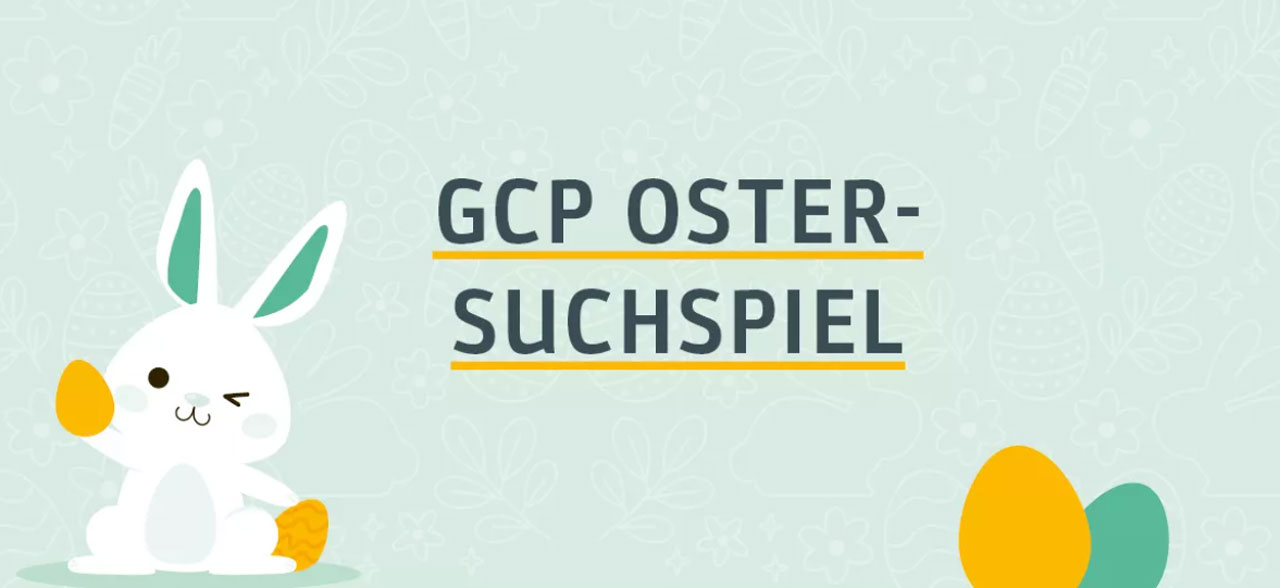 Das Oster-Suchspiel 2022 auf der GCP Webseite