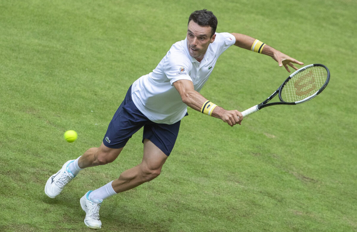 Tennisspieler in Bewegung