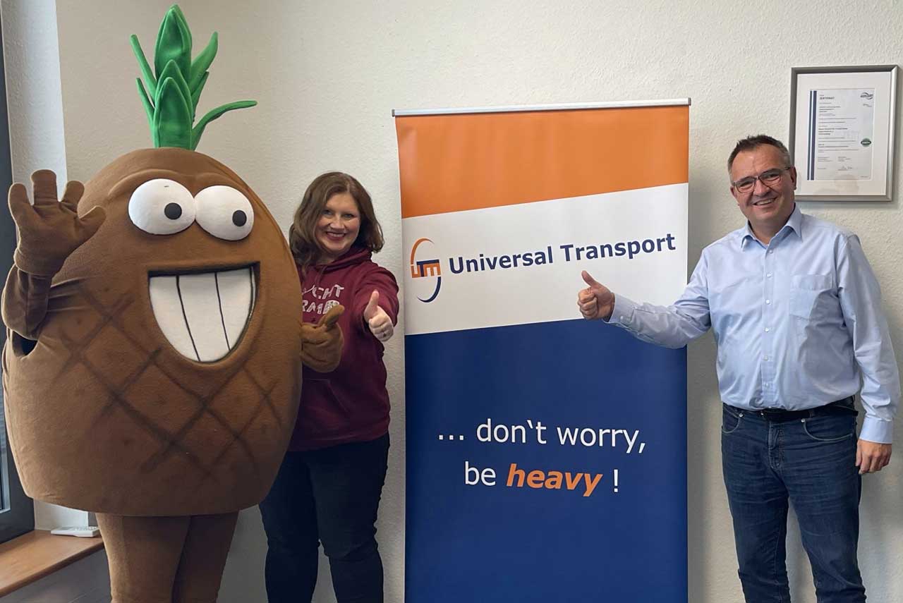 Universal Transport unterstützt Kinderkrebsprojekt Fruchtalarm